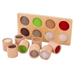 Drewniany zestaw sensoryczny Montessori zabawka edukacyjna dla dzieci 3+