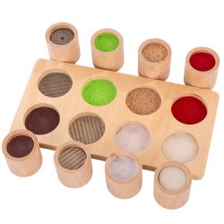 Drewniany zestaw sensoryczny Montessori zabawka edukacyjna dla dzieci 3+