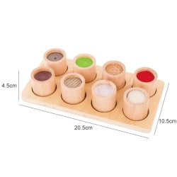 Drewniany zestaw sensoryczny Montessori zabawka edukacyjna dla dzieci 3+