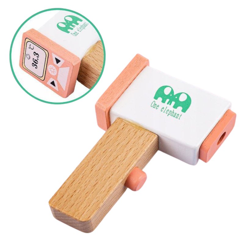 Drewniany zestaw lekarski pastelowy zabawa w szpital dla dzieci 3+