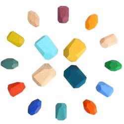 Drewniane kamienie równoważące Montessori klocki do balansowania dla dzieci 3+