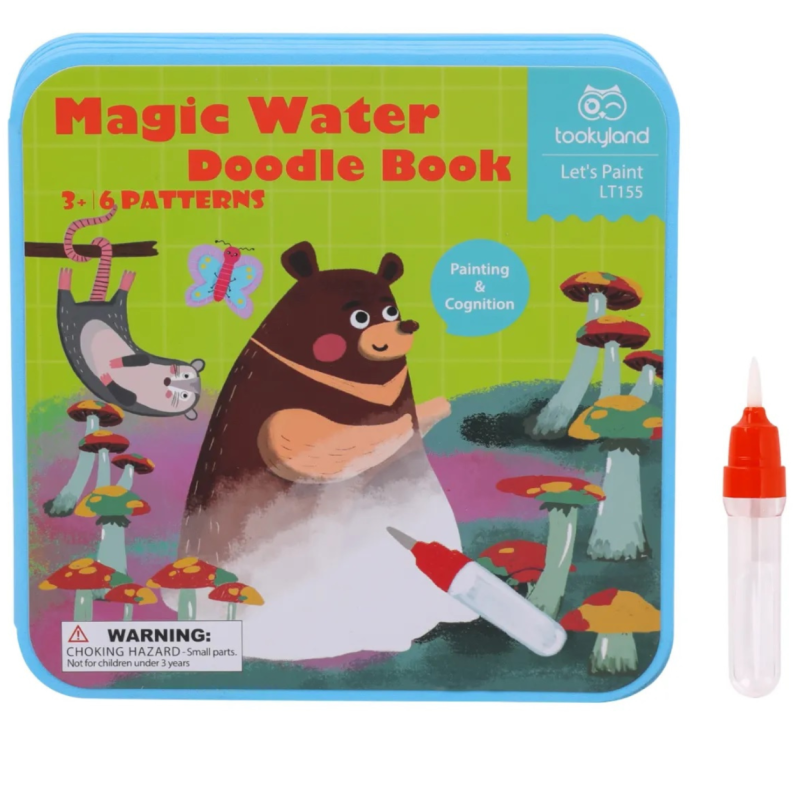 Magiczna kreatywna kolorowanka wodna dla dzieci bez bałaganu 3+ Montessori