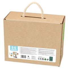 Edukacyjny zestaw Montessori 6w1 – drewniane zabawki dla dzieci 0-6m