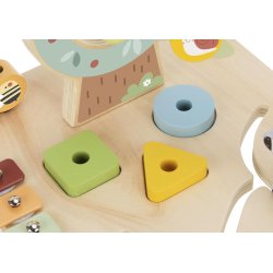 Drewniany Stolik Edukacyjny 5w1 Muzyczny 18M+ Centrum Aktywności