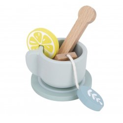 Drewniany zestaw do herbaty filiżanki zabawka edukacyjna przyjęcie 3+