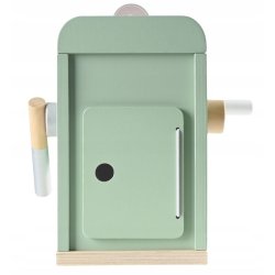 Drewniany ekspres do kawy dla dzieci – zestaw do zabawy w kawiarnię 3+