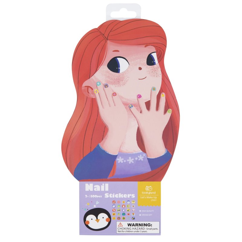 Naklejki na paznokcie dla dzieci 3+ 500 sztuk kreatywna zabawa