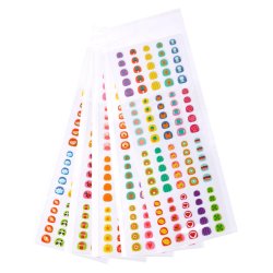 Naklejki na paznokcie dla dzieci 3+ 500 sztuk kreatywna zabawa