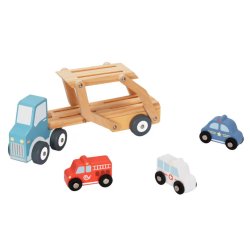 Drewniany zestaw do herbaty dla dzieci taca dzbanek filiżanki ciasteczka 3+