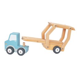 Drewniany zestaw do herbaty dla dzieci taca dzbanek filiżanki ciasteczka 3+