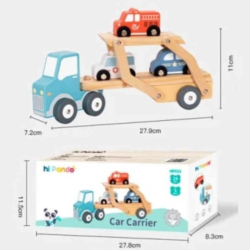 Drewniany zestaw do herbaty dla dzieci taca dzbanek filiżanki ciasteczka 3+