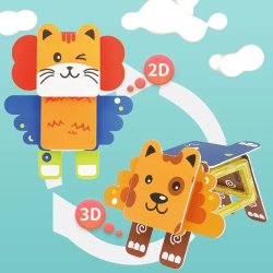 Magnetyczne klocki zoo 98 elementów zestaw konstrukcyjny dla dzieci 3+