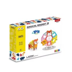 Magnetyczne klocki zoo 98 elementów zestaw konstrukcyjny dla dzieci 3+