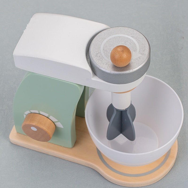 Drewniany mikser kuchenny do gotowania kreatywna zabawka dla dzieci 2+