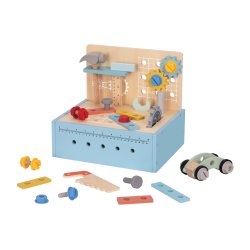 Drewniany warsztat dla dzieci zestaw narzędzi majster 3+