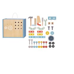 Drewniany warsztat dla dzieci zestaw narzędzi majster 3+