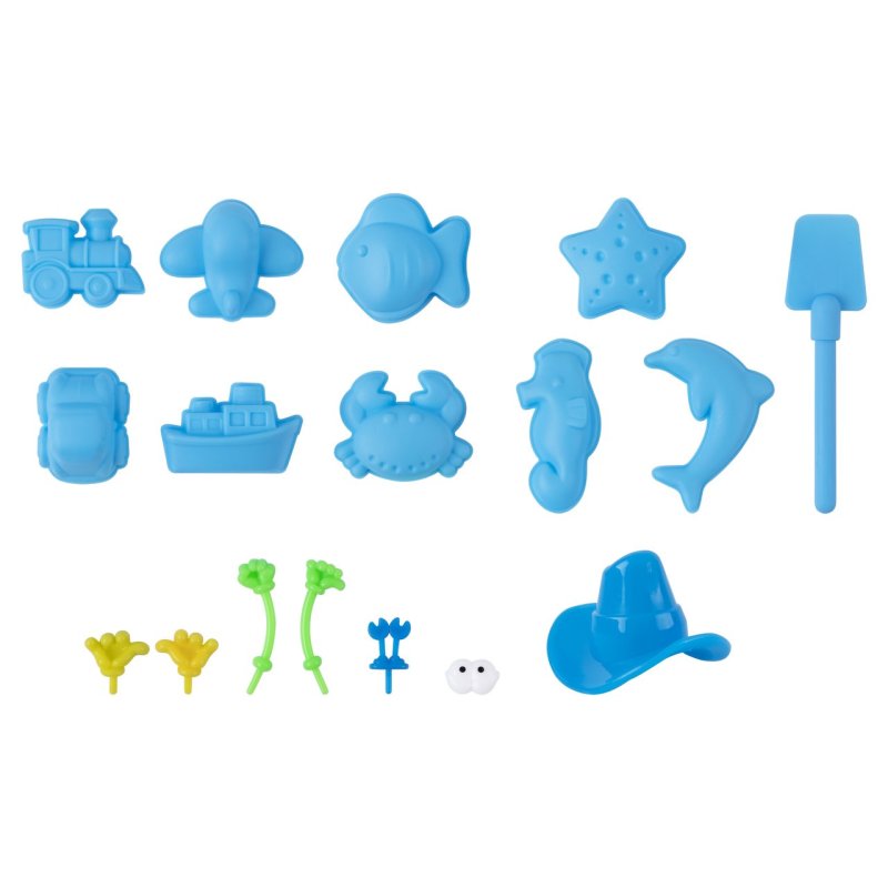 Piasek kinetyczny 2 kg zestaw piaskownica sensoryczna dla dzieci 3+