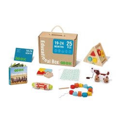 Zestaw Montessori 6w1 drewniane zabawki edukacyjne dla dzieci 19–24M