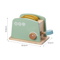 Drewniany toster zabawka kuchenna dla dzieci 2+ śniadanie do zabawy