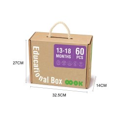 Edukacyjne Pudełko Montessori 13–18m+ Drewniany Zestaw Rozwojowy