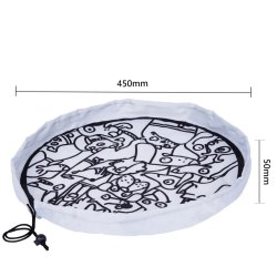 Mata do zabawy 3w1 dla dzieci przechowywanie rysowanie podróż 3+