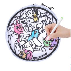 Mata do zabawy 3w1 dla dzieci przechowywanie rysowanie podróż 3+