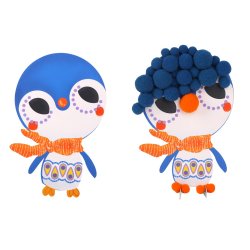 Pomponowa przyklejanka zwierzęta – kreatywny zestaw artystyczny dla dzieci 6+