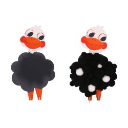 Pomponowa przyklejanka zwierzęta – kreatywny zestaw artystyczny dla dzieci 6+