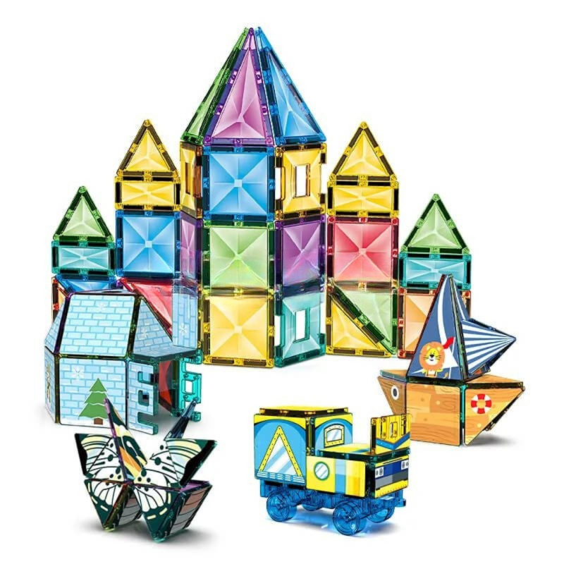 Magnetyczny zestaw konstrukcyjny Kaleidoscope 199 elementów dla dzieci 3+