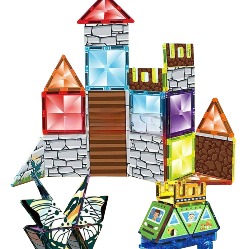 Magnetyczny zestaw konstrukcyjny Kaleidoscope 199 elementów dla dzieci 3+