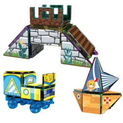 Magnetyczny zestaw konstrukcyjny Kaleidoscope 199 elementów dla dzieci 3+