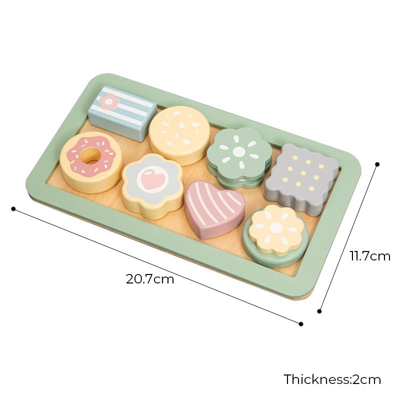 Drewniany Zestaw do Pieczenia Kuchnia Akcesoria Kuchenne dla Dzieci 2+