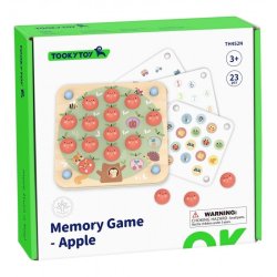 Gra Pamięciowa „Jabłuszka” Drewniane Memory Edukacyjne 3+ Montessori