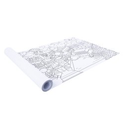 Duży plakat do kolorowania „Miasta świata” dla dzieci 3+