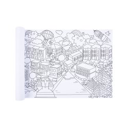 Duży plakat do kolorowania „Miasta świata” dla dzieci 3+
