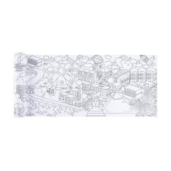 Duży plakat do kolorowania „Miasta świata” dla dzieci 3+