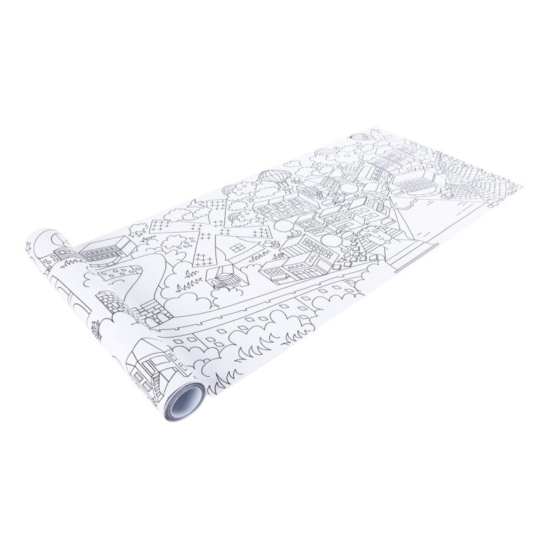 Duży plakat do kolorowania „Miasta świata” dla dzieci 3+