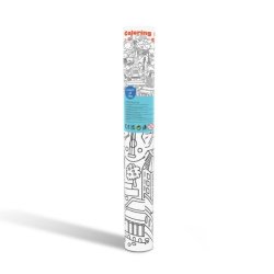 Duży plakat do kolorowania „Miasta świata” dla dzieci 3+