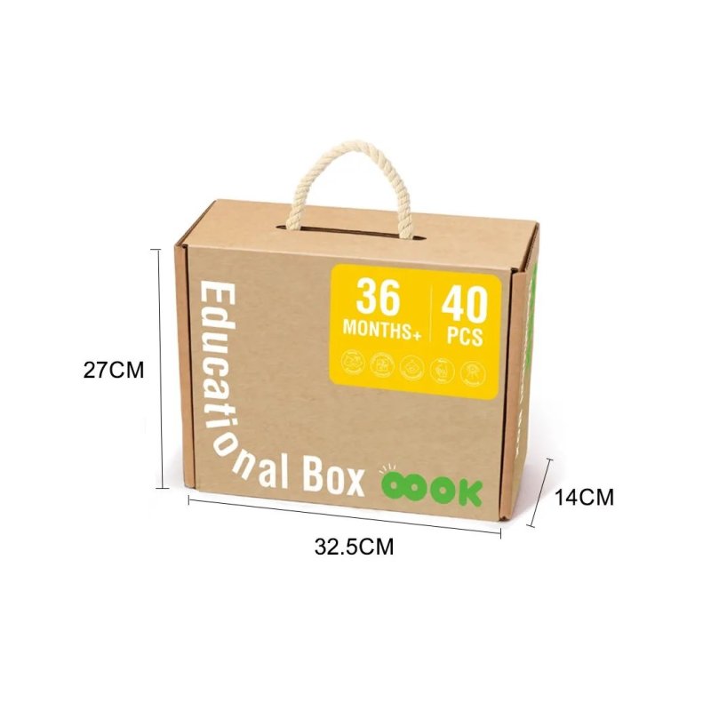 Edukacyjny zestaw Montessori 6w1 – drewniane zabawki dla dzieci 3+