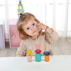 Edukacyjny zestaw Montessori 6w1 – drewniane zabawki dla dzieci 3+