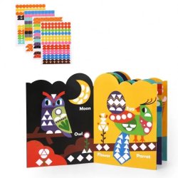 Geometryczny kreatywny zestaw naklejek Zwierzęta 12 scenek Montessori 3+