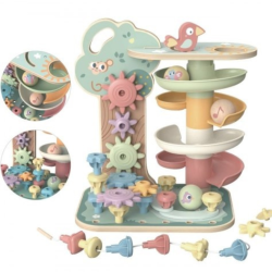 Rozwojowe Drzewko Aktywności 4w1 Drewniane 18M+ Montessori edukacja