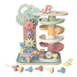 Rozwojowe Drzewko Aktywności 4w1 Drewniane 18M+ Montessori edukacja