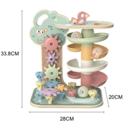 Rozwojowe Drzewko Aktywności 4w1 Drewniane 18M+ Montessori edukacja