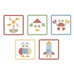 Drewniana przybijanka młotkiem tablica korkowa  kreatywna 3+ Montessori