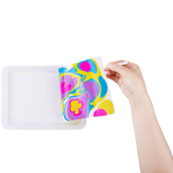 Zestaw farb marmurkowych 12 kolorów do kreatywnej zabawy dla dzieci 3+