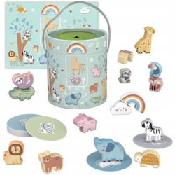 Zabawka Sensoryczna Gra Dotykowa Zgadnij Kształt 32 el. 3+