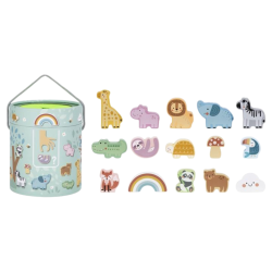 Zabawka Sensoryczna Gra Dotykowa Zgadnij Kształt 32 el. 3+