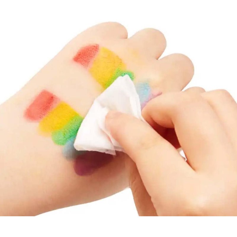 Zmywalne Pastele Kredki Żelowe 24 Kolory Silikonowe w Tubie 3+