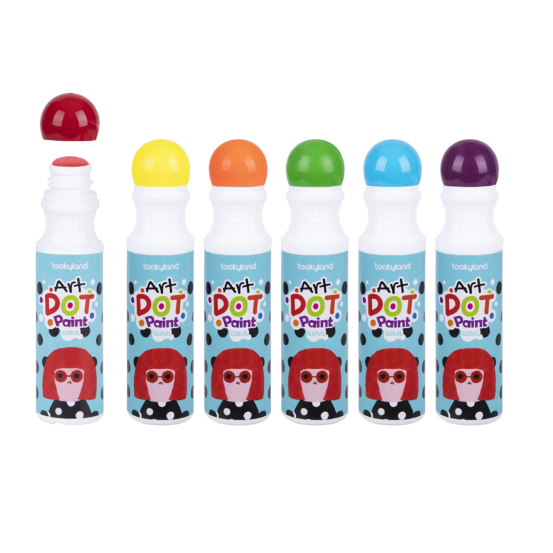 Zestaw do Malowania dla Dzieci Farby Stemple Dot Paint 4w1 3+